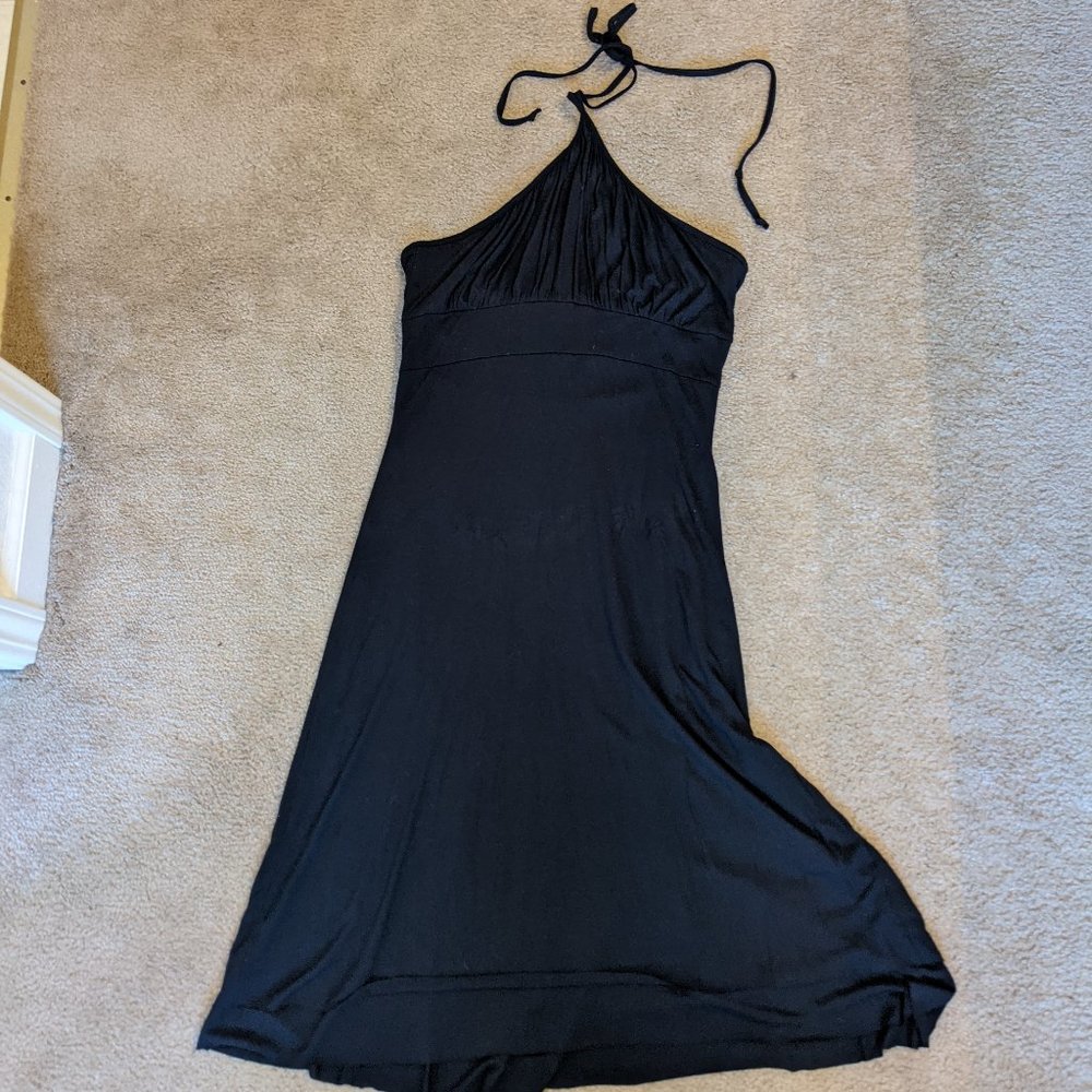 Black Express Halter Dress